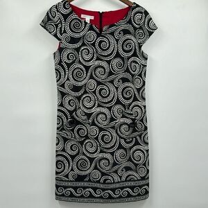 London Times Cap Sleeve Sheath Dress 8